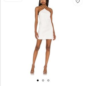 Amanda Uprichard Claudia X Back Chain Dress